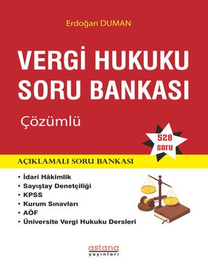 cover image of Çözümlü VERGİ HUKUKU SORU BANKASI